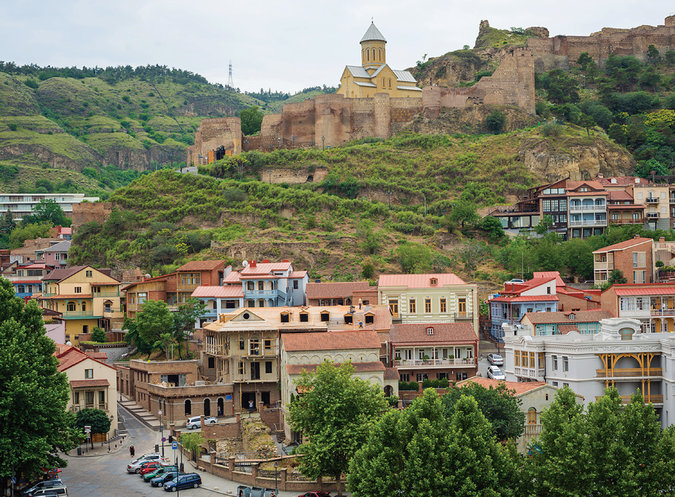St. Nicholas Church sits above Old Tbilisi, within the ruins of the fourth-century Narikala fortress. Credit Nata Abashidze-Romanovskaya